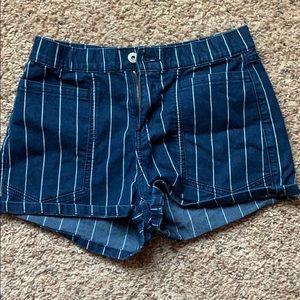 Union Bay high rise striped shorts.